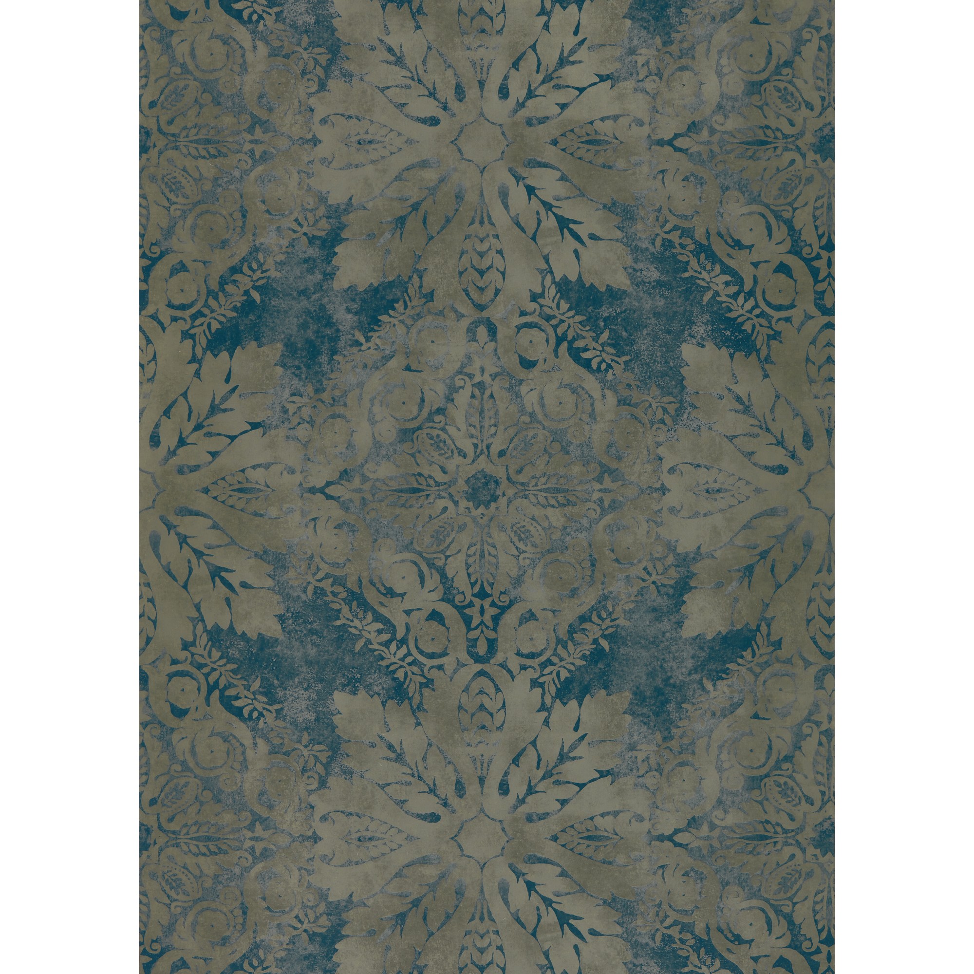 Medevi Wallpaper 312612 By Zoffany In Petrol Blue